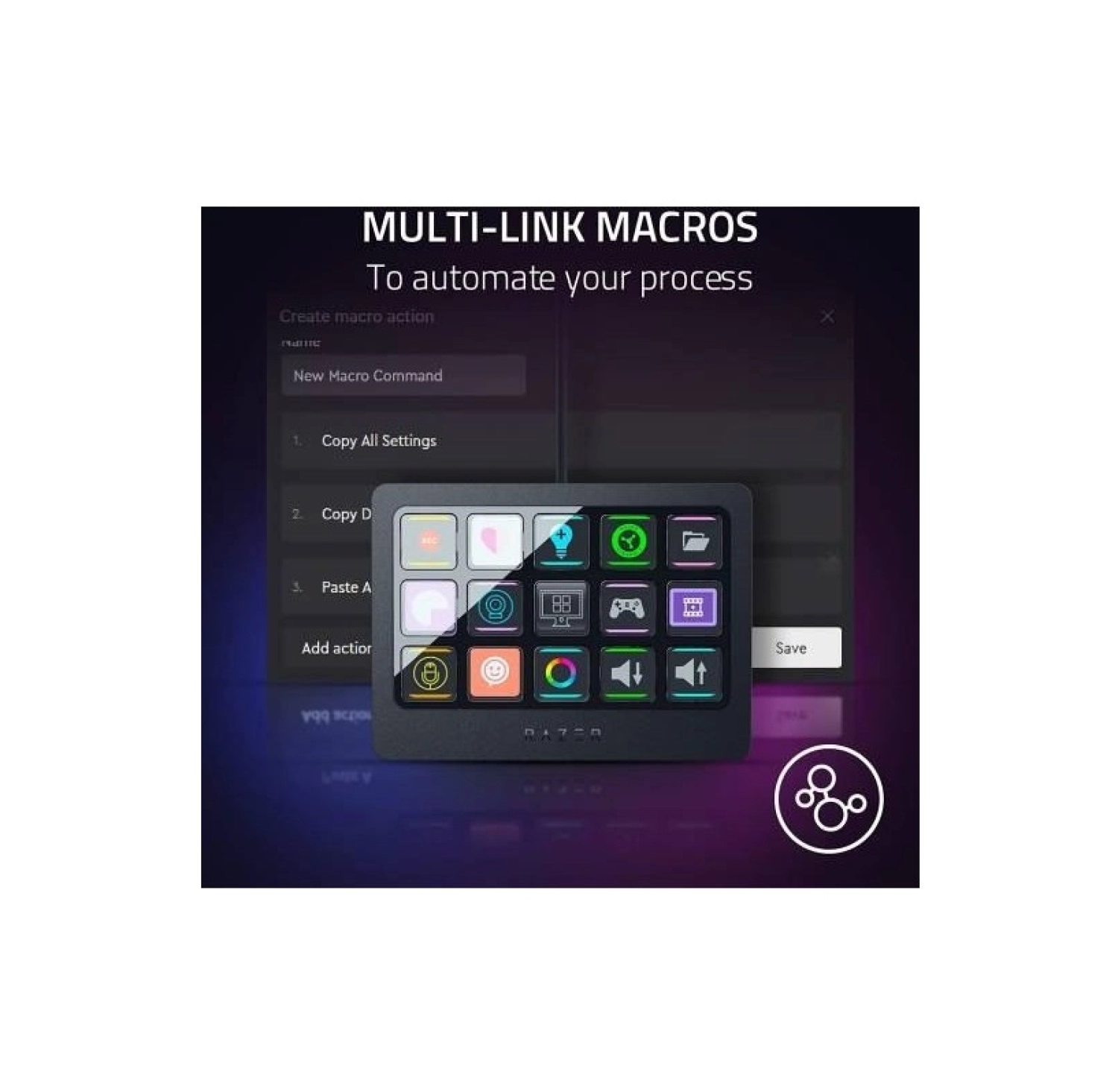 Razer Stream Controller X - Hepsi Bir Arada Yayın Denetleyicisi Rz20-04790100-R3M1 - Görsel 2