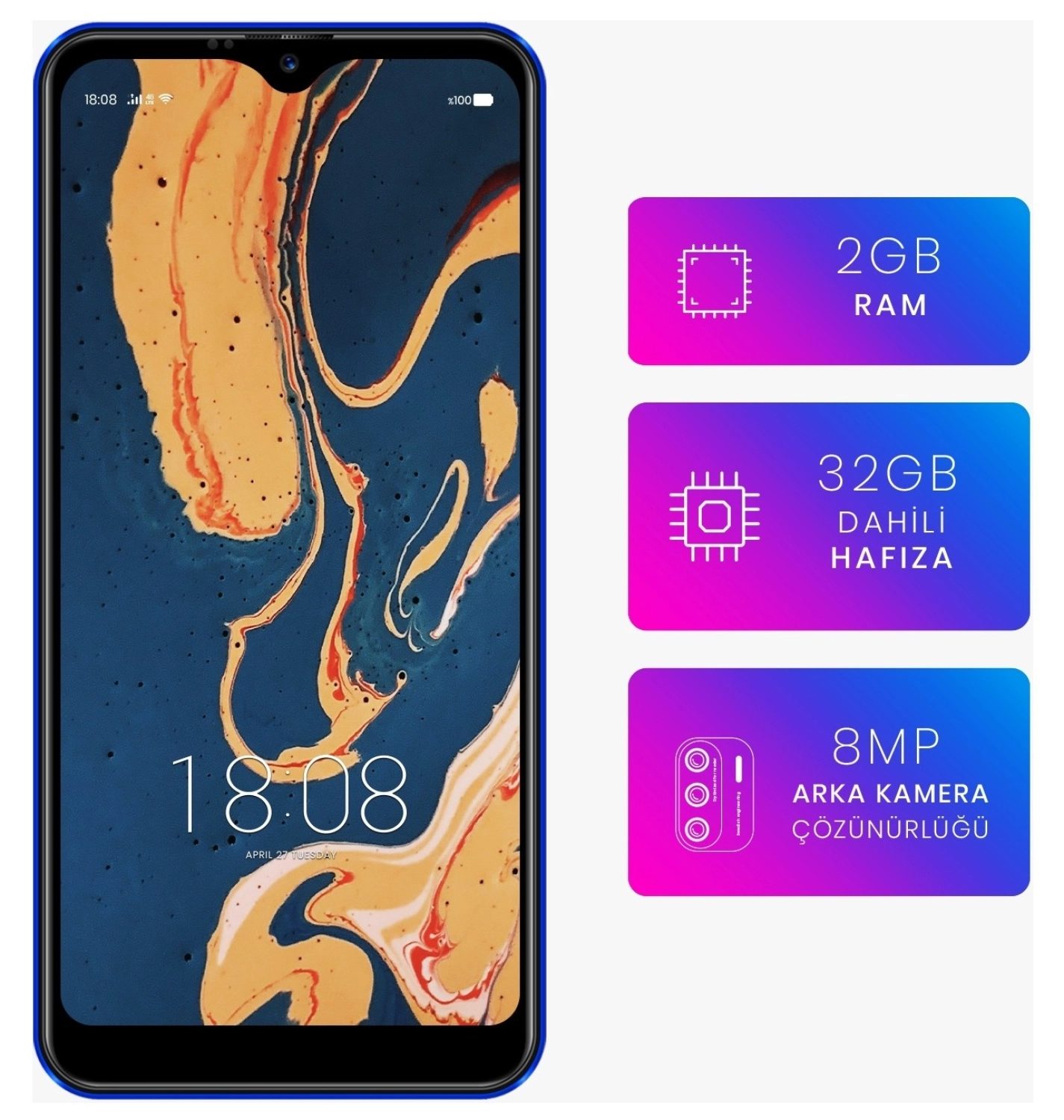 Reeder P13 Blue 32 Gb 2022 Mavi - Görsel 2