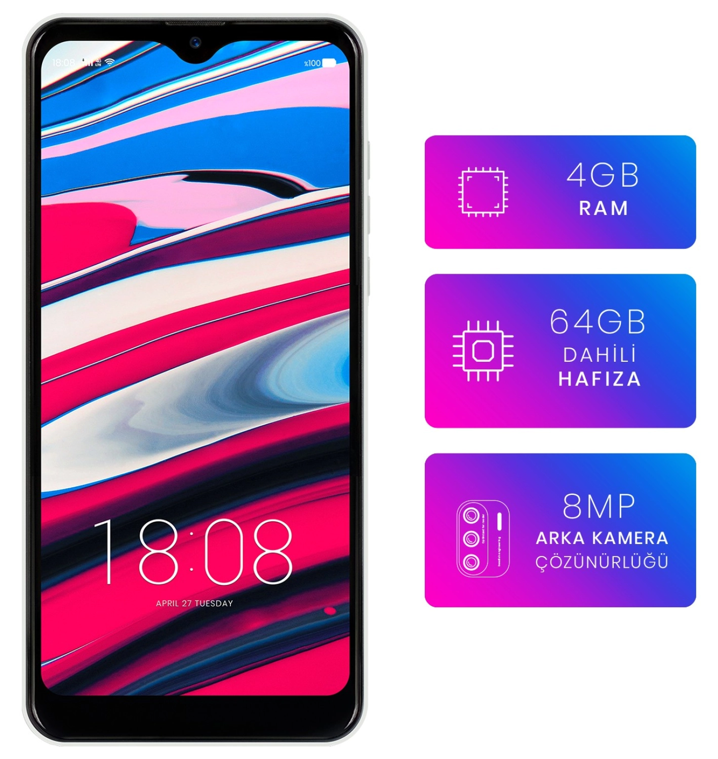Reeder P13 Blue Max L 2022 64 Gb 4 Gb Beyaz - Görsel 2