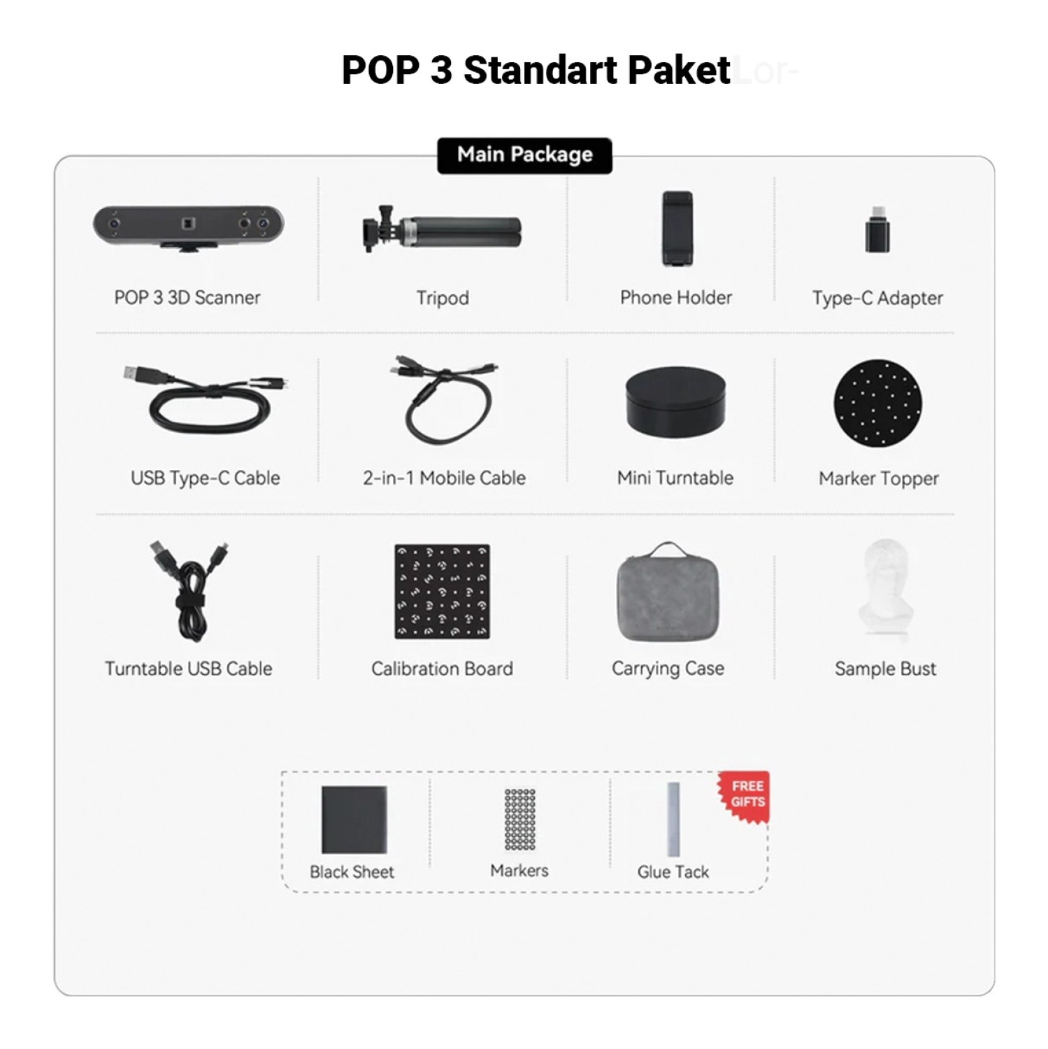 Revopoint 3D Scanner Pop 3 Standard Edition - Görsel 4