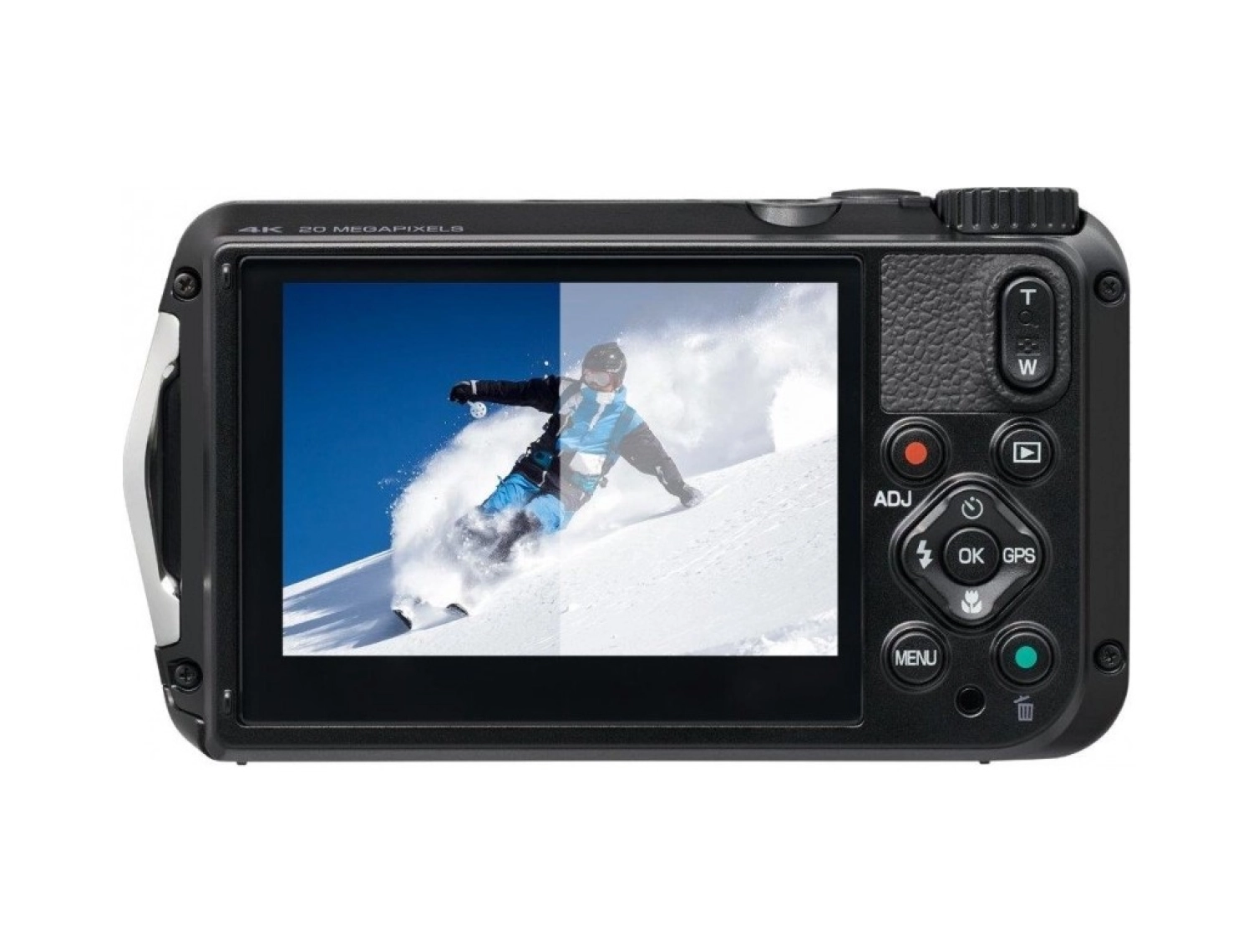 Ricoh Wg-6 Dijital Kompakt Outdoor Fotoğraf Makinesi Siyah - Görsel 4