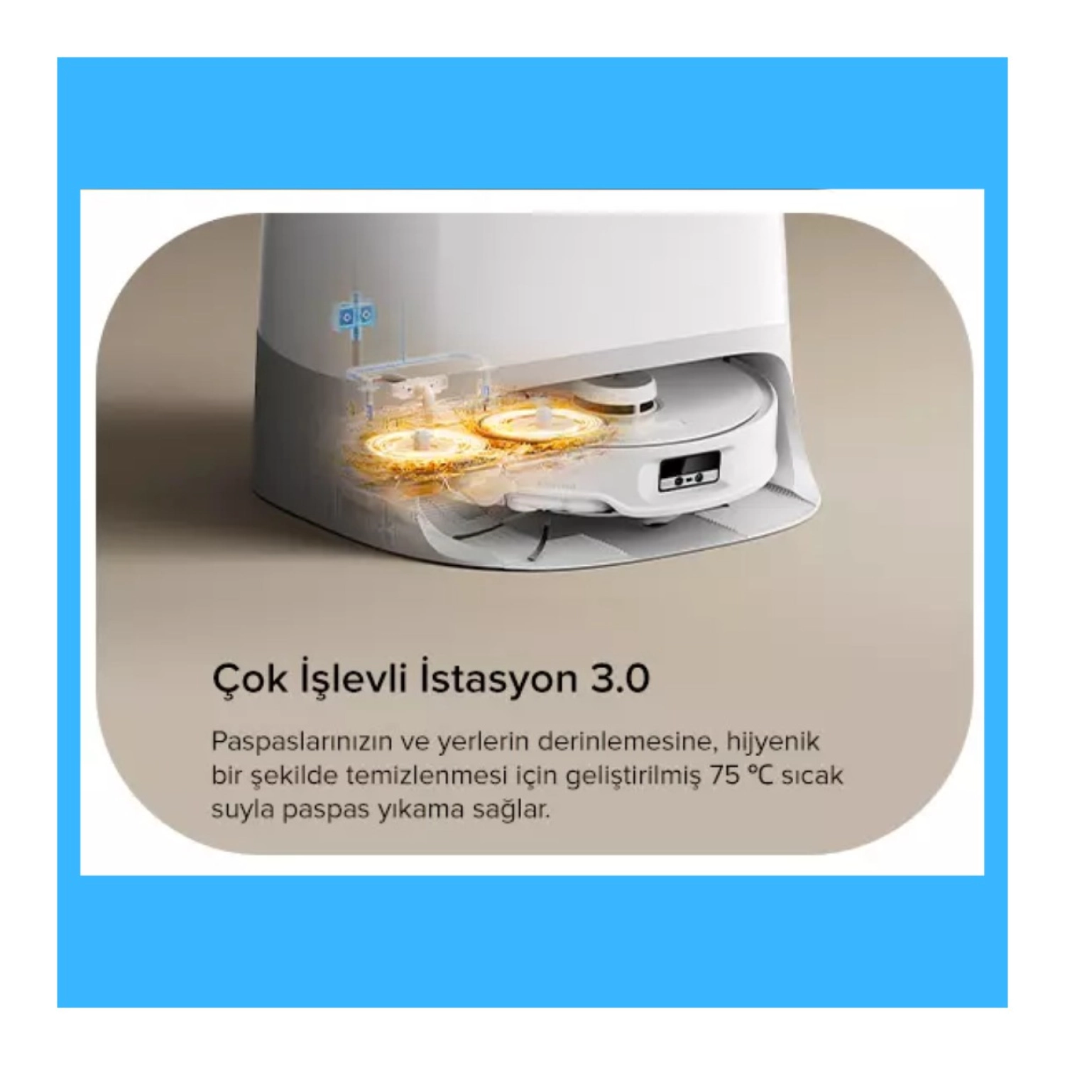 Roborock Ultra Emiş Gücüyle Lüx Akıllı Robot Süpürge Beyaz - Görsel 2