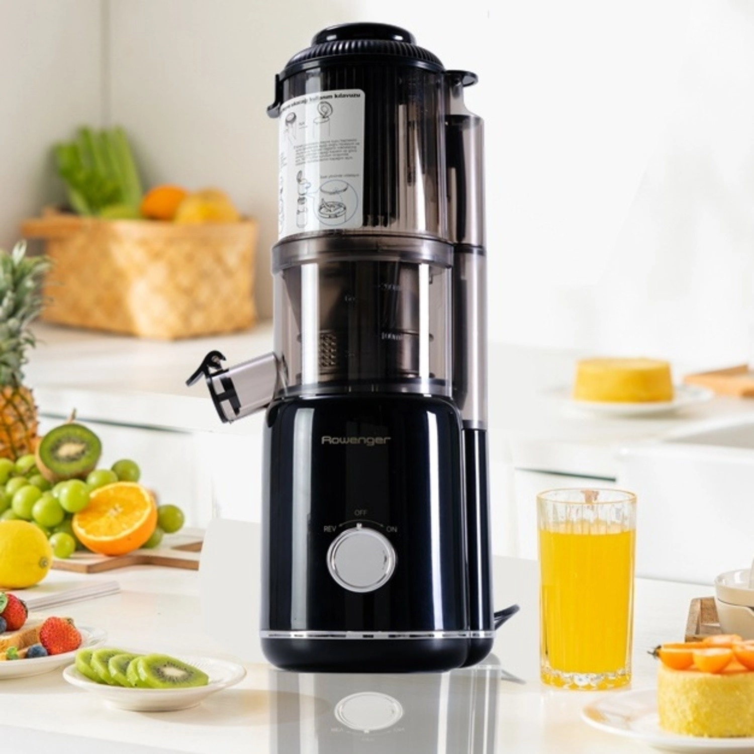 Rowenger Pue-2109N Slow Juicer 200 W Katı Meyve Sıkacağı - Görsel 5