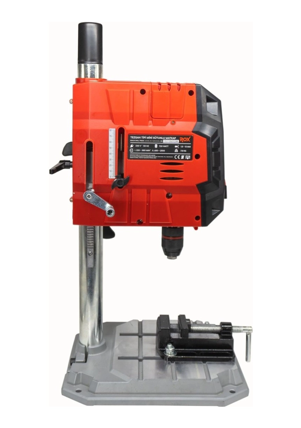 Rox 1092 Tezgah Tipi Dijital Mini Sütunlu Matkap 720 Watt - Görsel 5