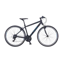 Salcano City Life 24S V 28 Jant Full Shimano 24 Vites - 18" Şehir Ve Gezi Bisikleti Siyah Beyaz