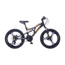Salcano Nova 20 Monoblok Wheel Çift Amortisor Mat Siyah Turuncu