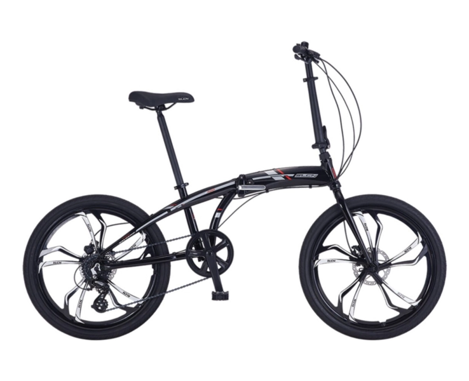 Salcano Slcn 400 24 Hd Shimano Altus Hidrolik Disk Fren Katlanır Bisiklet Siyah ürün görseli