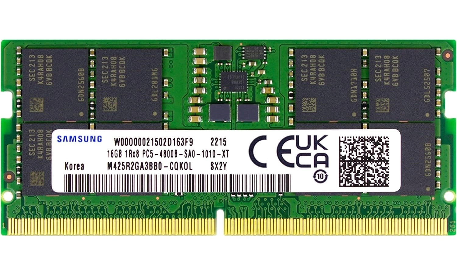 Samsung 16Gb Ddr5 4800Mhz Sodımm So-Dımm 262-Pi̇n Notebook Ram M425R2Ga3Bb0-Cqk ürün görseli