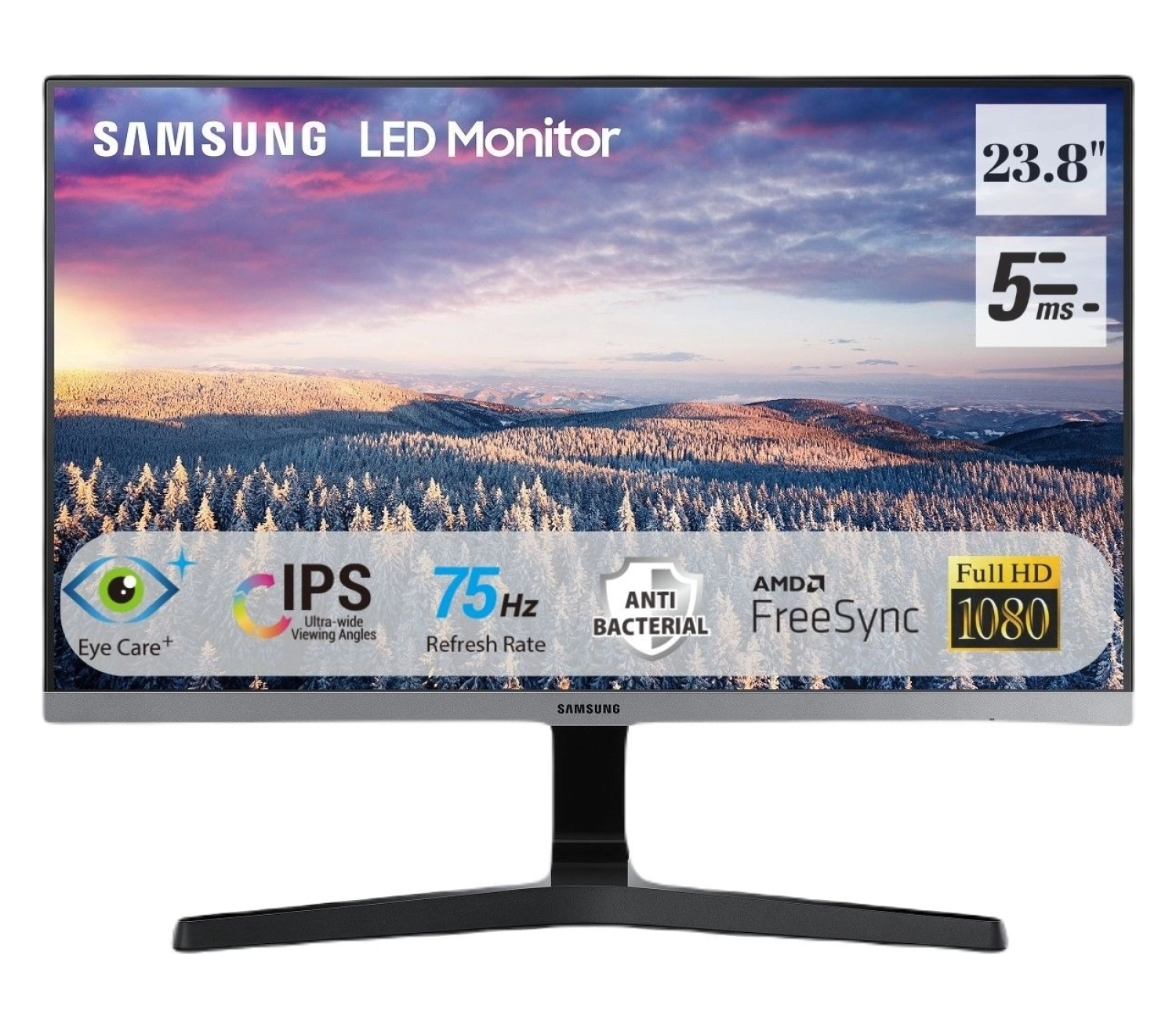 Samsung 23.8" 75Hz 5Ms (Hdmi+Vga) Fhd Ips Monitör Ls24R350Fzrxuf ürün görseli