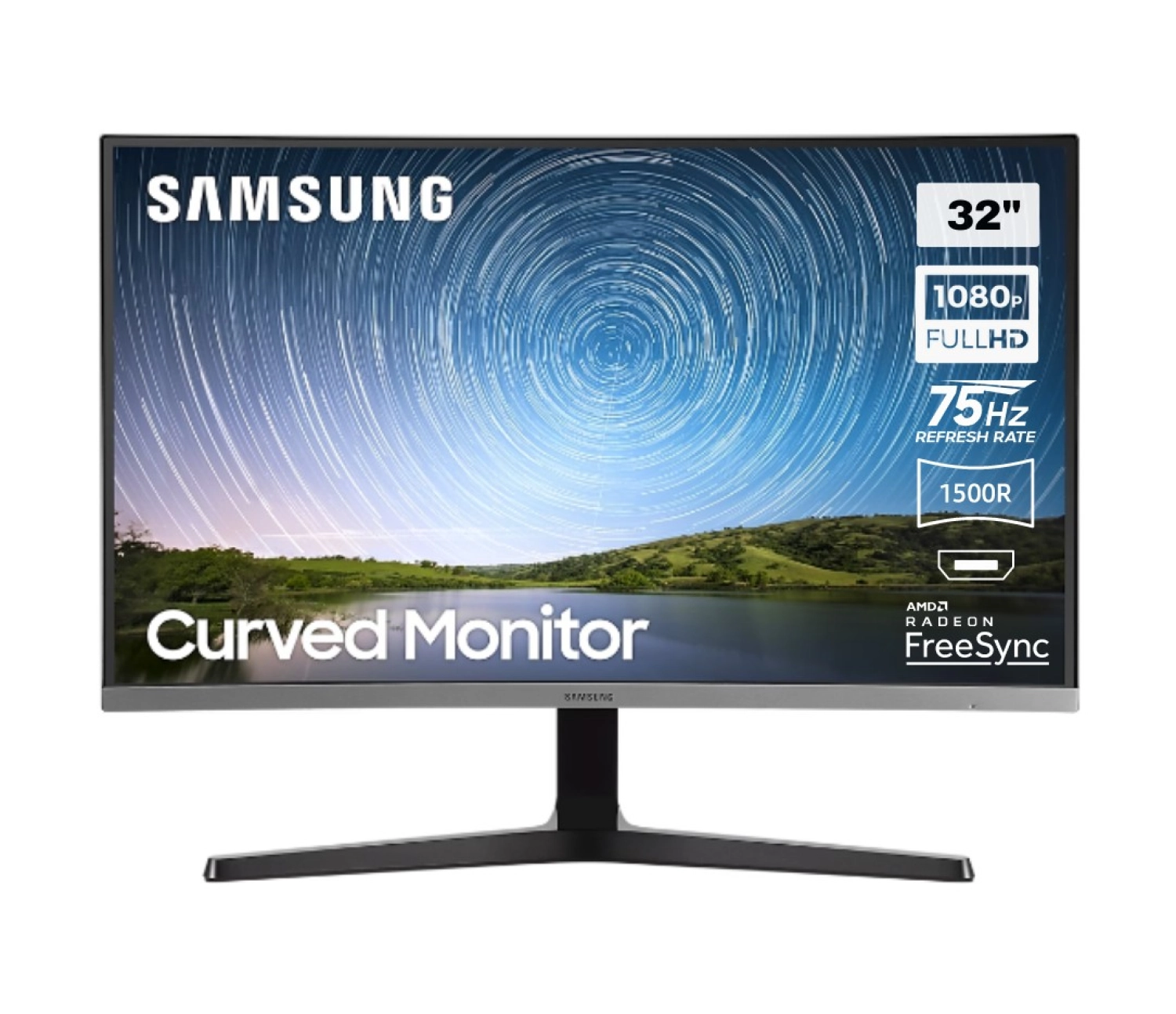 Samsung 32" 75Hz 4Ms (Hdmi+Vga) Fhd Led Curved Monitör Lc32R500Fhpxuf ürün görseli
