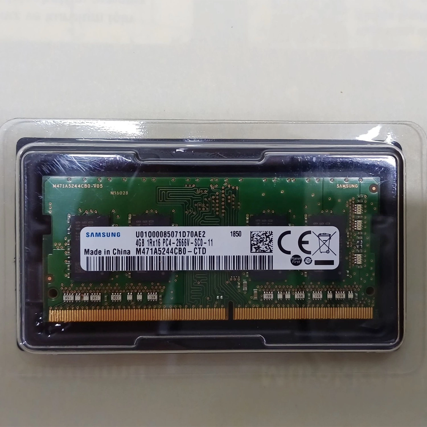 Samsung 4 Gb Ram (1Rx16) Ddr4 2666 Mhz M471A5244Cb0 Notebook ürün görseli