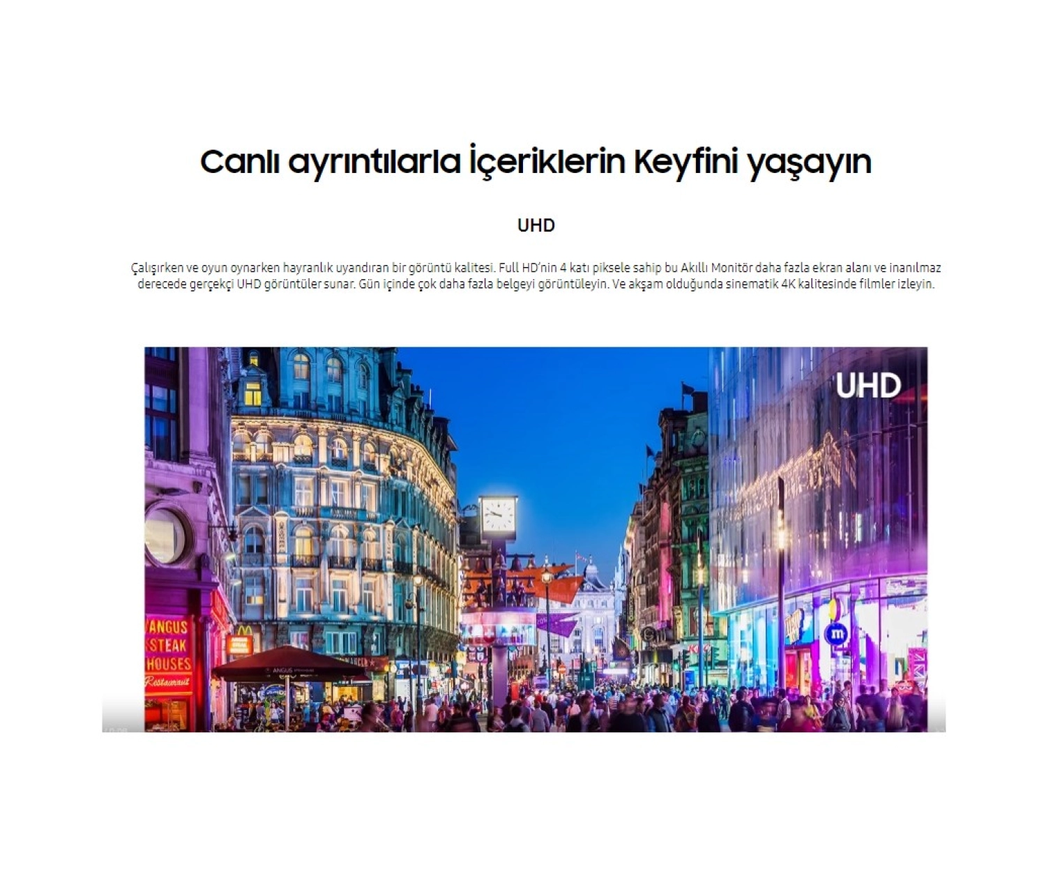 Samsung 4K Ultra Hd Hdr10 Monitör 109 Ekran 43" Wi-Fi Bağlantı Smart Slim Monitör- Tv - Görsel 13