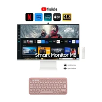 Samsung Akıllı-Smart Monitör Tv M8-32 Inç 4K 80 Ekran- Kamera , Silim Tasarım Type-C, Bluetooth Ve Wi-Fi Bağlantı Premium Monitör-Tv