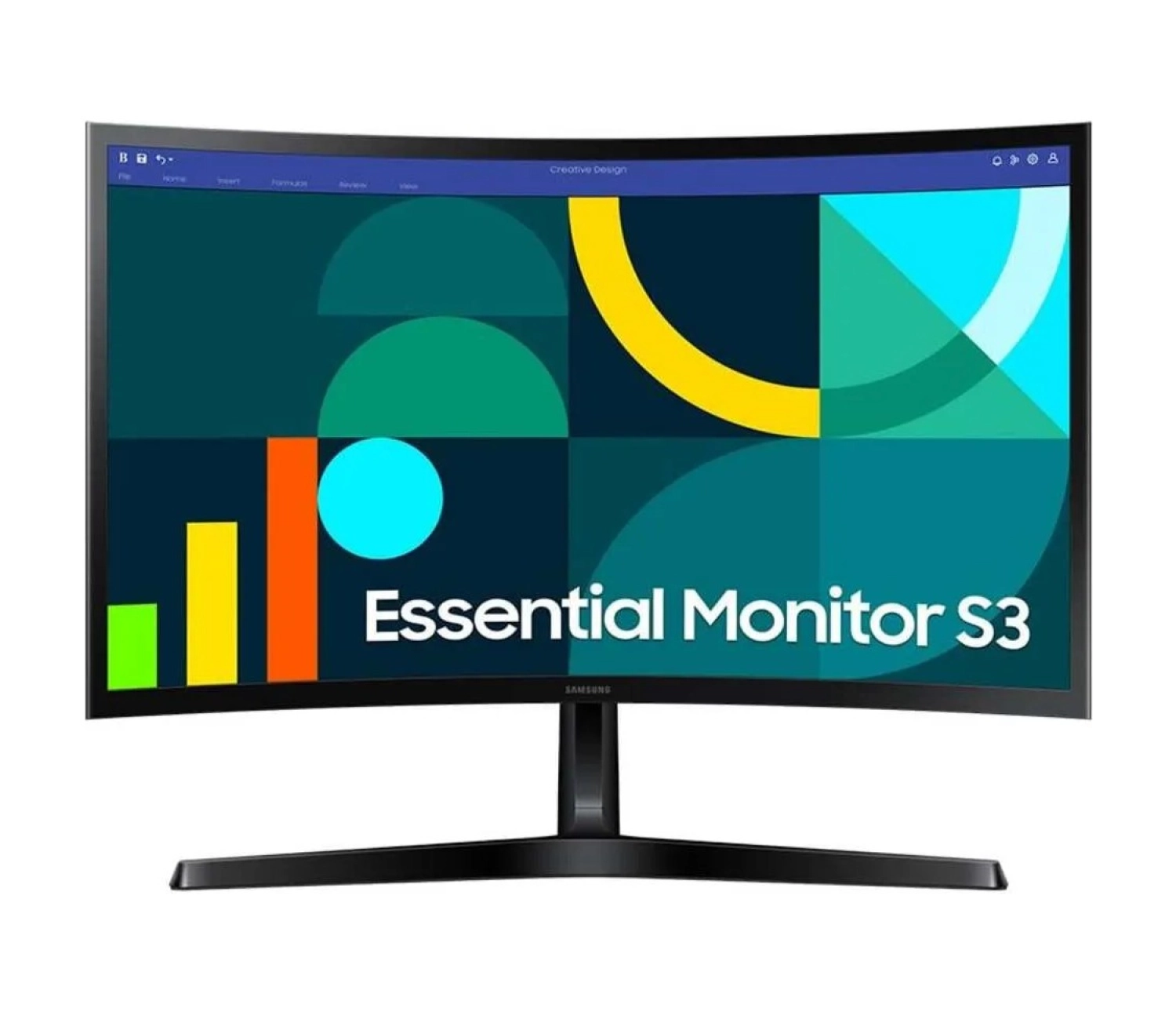 Samsung Essential S3 27" 4 Ms 100 Hz Full Hd Curved Led Monitör Ls27D366Gauxuf - Görsel 2