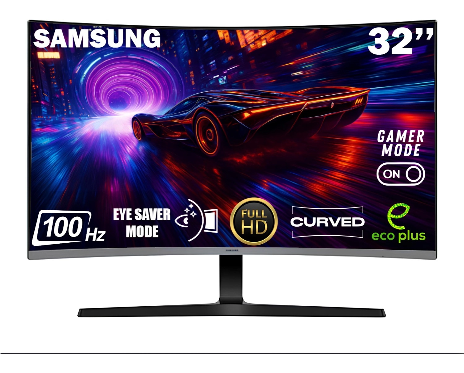Samsung Essential S3 S39Gd 32" Fhd (Hdmi+Vga) Kavisli Lcd Monitör Ls32D390Gauxuf ürün görseli
