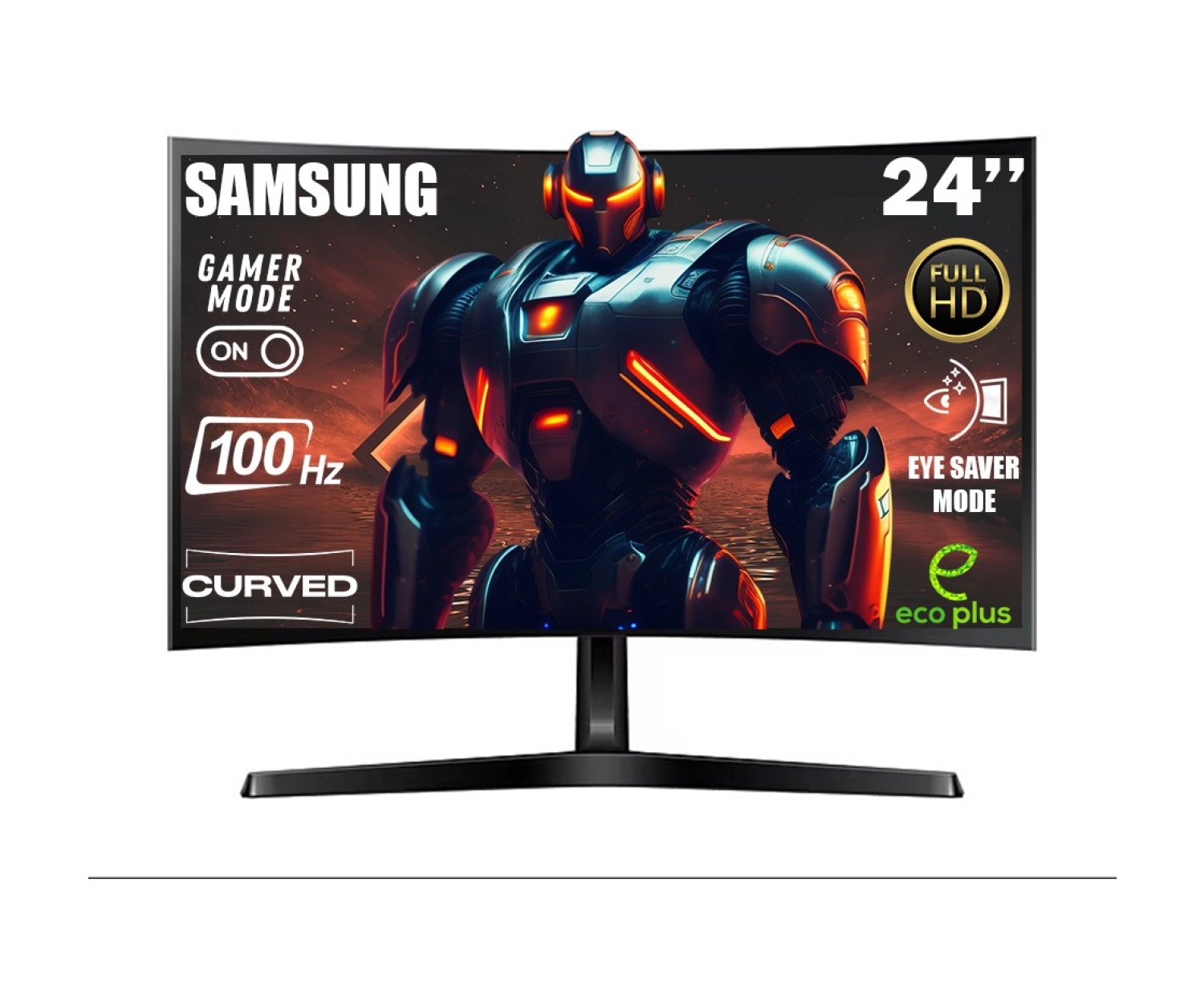 Samsung Essential S36G 24'' 100 Hz 4 Ms (Hdmi+Vga) Full Hd 1920 X 1080 Lcd Monitör Ls24D366Gauxuf ürün görseli