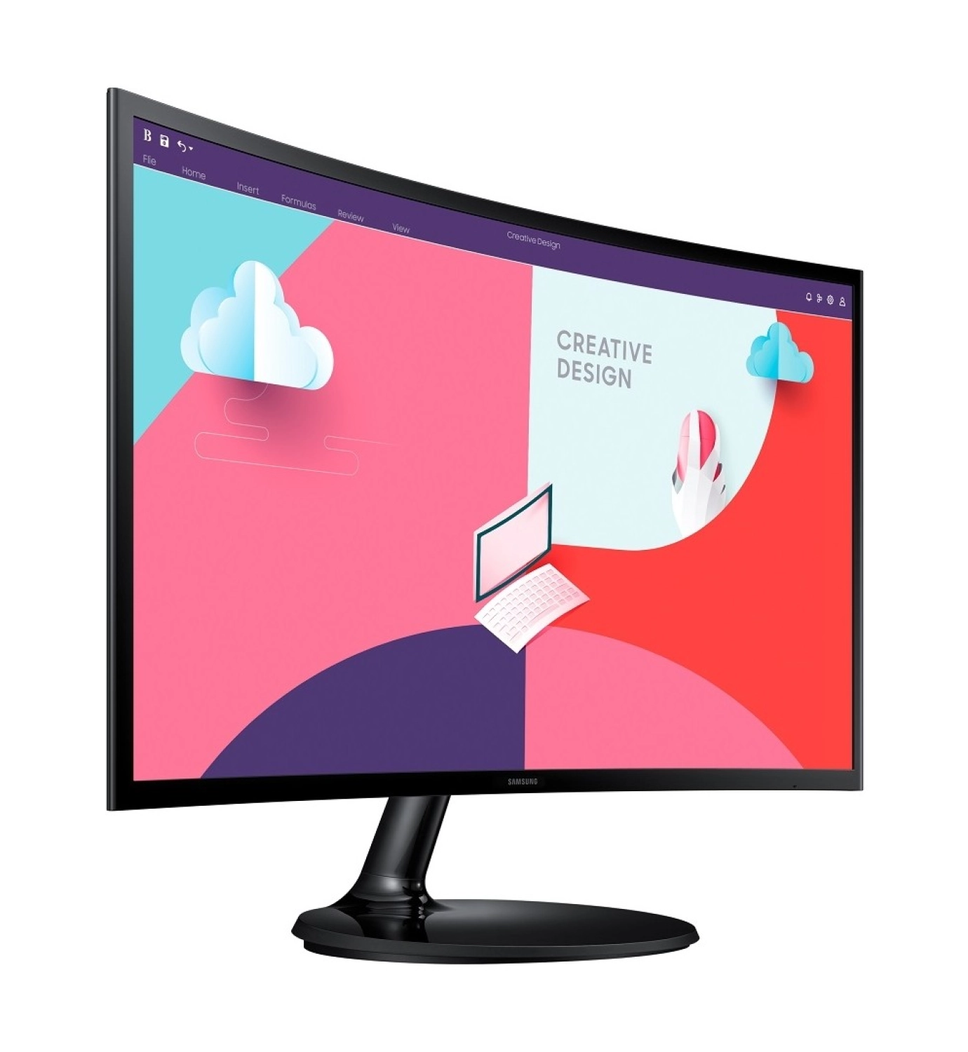 Samsung Ls24C362Eauxuf 24" Full Hd 75Hz Freesync Kavisli Essential Monitör ürün görseli