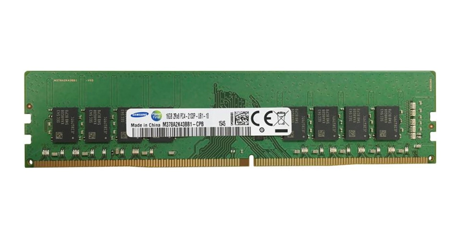 Samsung M378A2K43Bb1-Cpb Samsung 16Gb Pc4-17000 Ddr4-2133Mhz Cl15 288-Pin Dımm 1.2V Masaüstü Ram Bellek ürün görseli