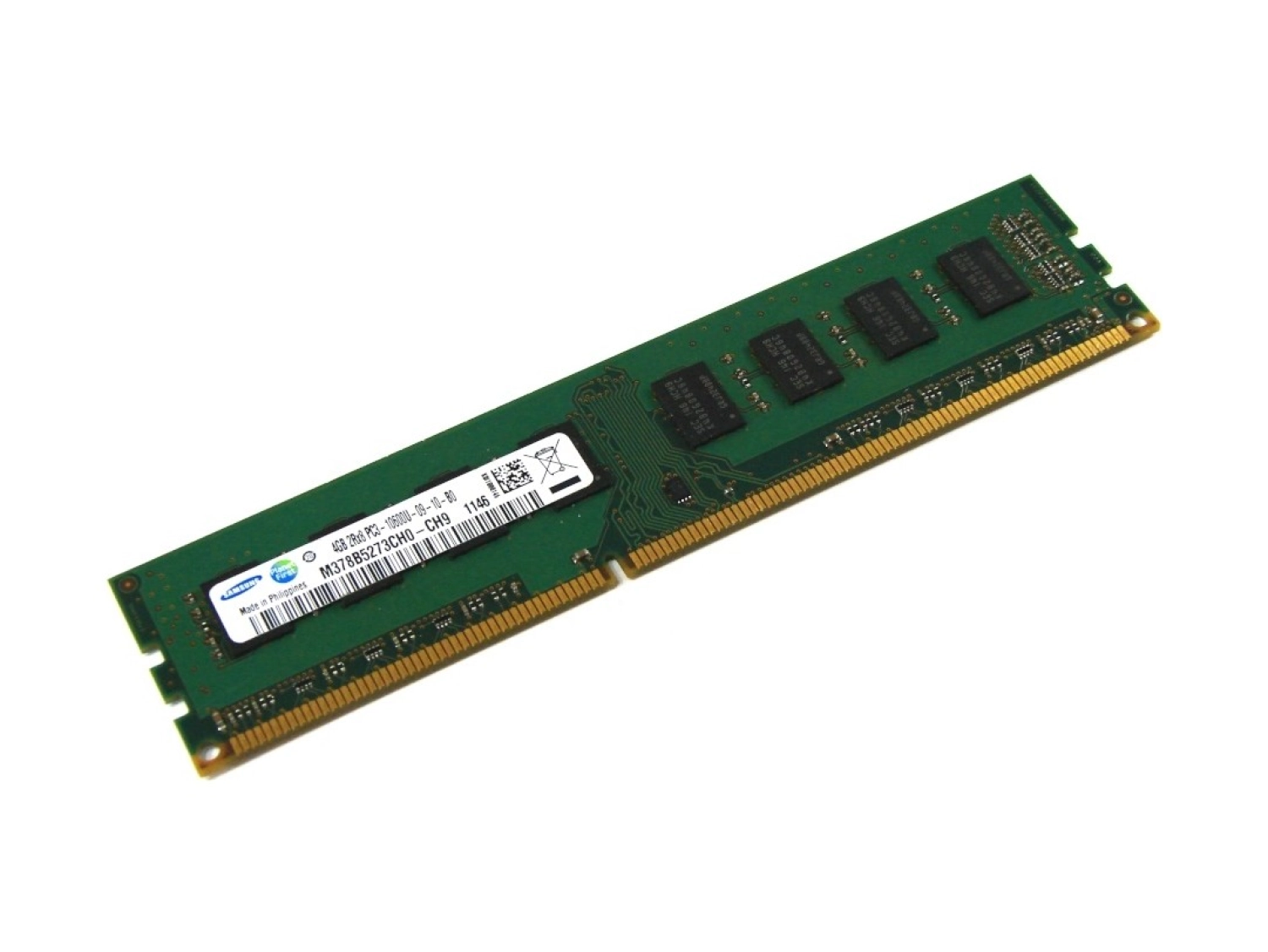 Samsung M378B5273Ch0-Ch9 4 Gb 2Rx8 Pc3-10600U 240-Pin Ddr3 Sdram Memory Ram - Görsel 2