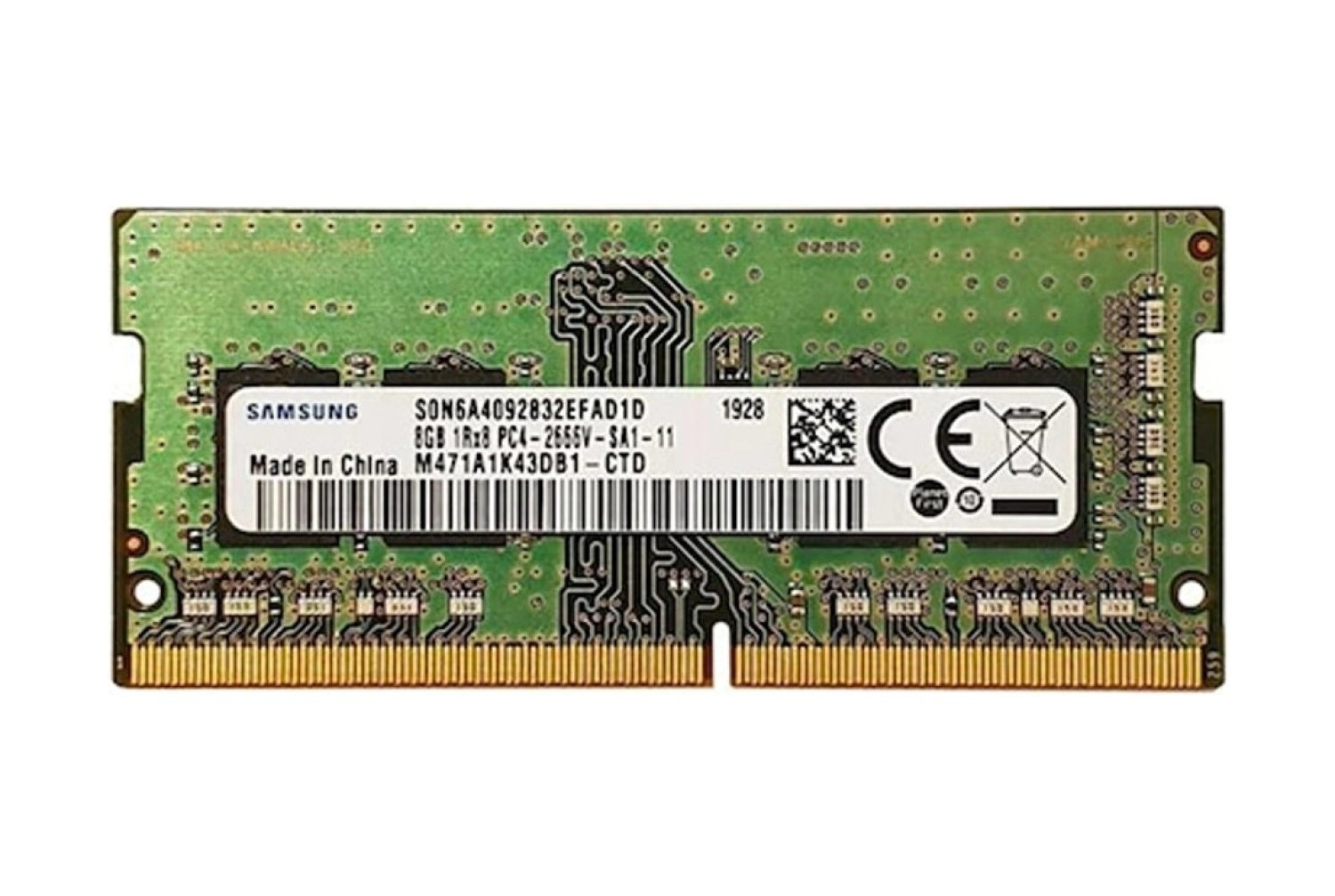 Samsung M471A1K43Db1-Ctd 8 Gb Ddr4 2666 Mhz Notebook Ram Bellek ürün görseli