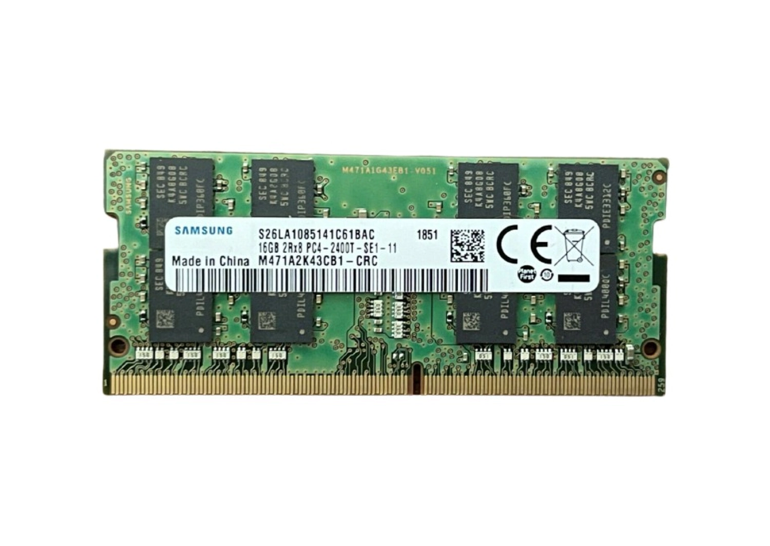 Samsung M471A2K43Cb1-Crc 16 Gb Ddr4 2400 Mhz Cl17 Notebook Ram ürün görseli
