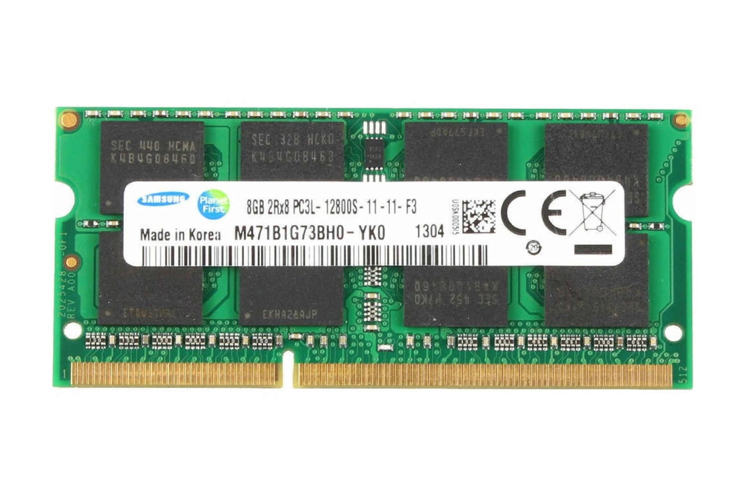 Samsung M471B1G73Bh0-Yk0 8Gb 2Rx8 Pc3L-12800S-11-11-F3 1600Mhz Ddr3L Notebook Ram ürün görseli