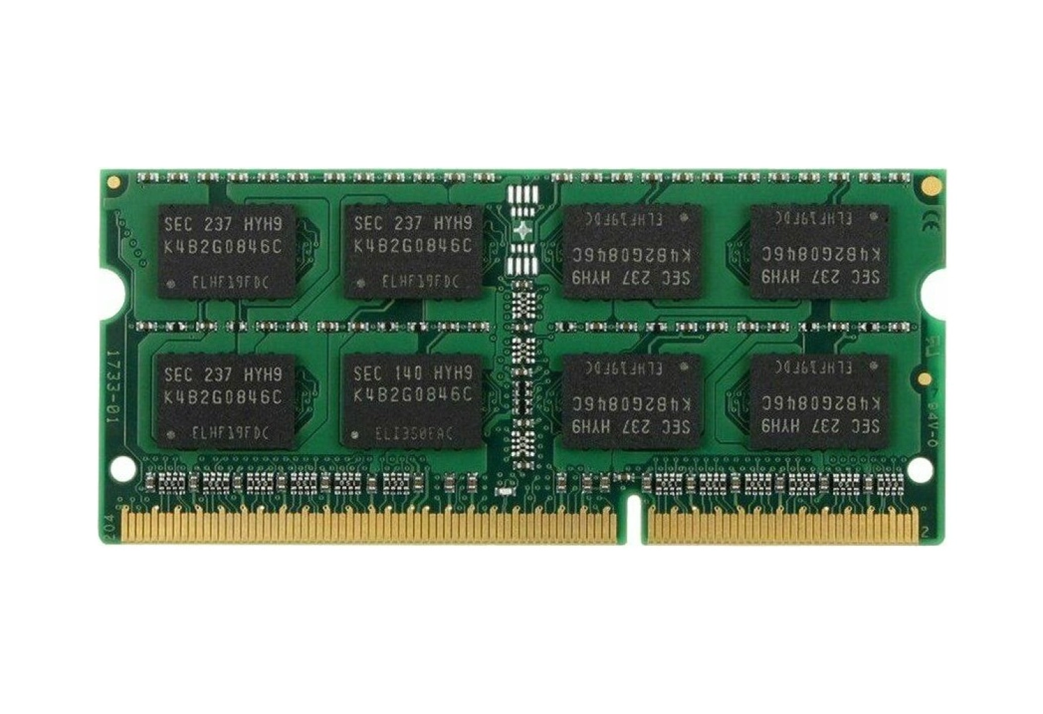 Samsung M471B5273Dh0-Ch9 4Gb 2Rx8 Pc3-10600S-09-11-F3 1333 Mhz 1.5V Notebook Ram - Görsel 2