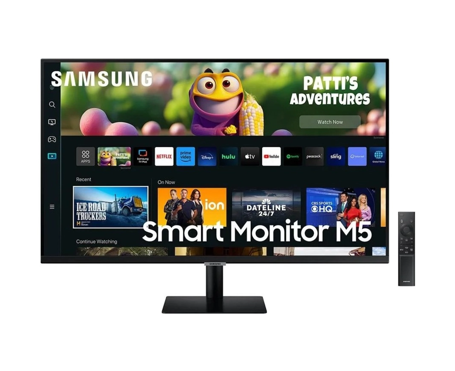 Samsung M5 27" Wi-Fi Bağlantı Akıllı Tv-Monitör 4Ms 60Hz 1920 X 1080 Fullhd Smart Slim Monitör Tv Siyah ürün görseli