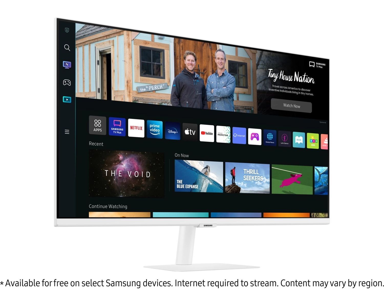 Samsung M5 Ls32Bm501Euxuf 32" 60Hz 4Ms Fhd (Wifi, Bluetooth, Airplay) Hdr10 Beyaz Hoparlörlü Smart Monitör + Luciole Lambader Hediye - Görsel 2