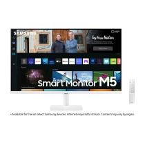 Samsung M5 Ls32Bm501Euxuf 32" 60Hz 4Ms Fhd (Wifi, Bluetooth, Airplay) Hdr10 Beyaz Hoparlörlü Smart Monitör + Luciole Lambader Hediye