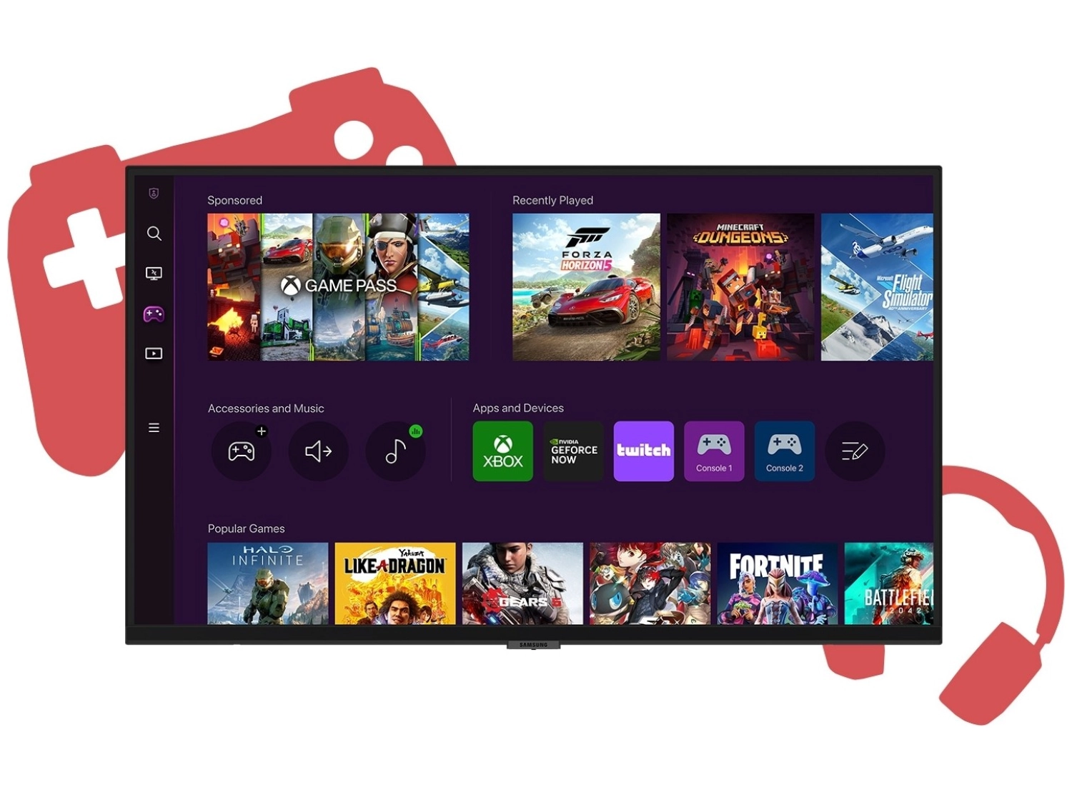 Samsung M7 43'' Wifi Bağlantı 4K Ultra Hd Hdr10 60Hz 4Ms (Hdmı Type-C) Slim Akıllı Monitör Tv - Görsel 4