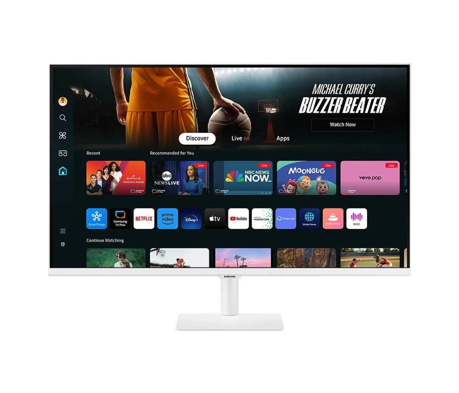 Samsung M7 M70D 32" 4 Ms 60 Hz (Hdmi+Usb +Usb-C) 4K (3840 X 2160) Wifi+Bluetooth Smart Monitör Ls32Dm703Uuxuf - Görsel 2