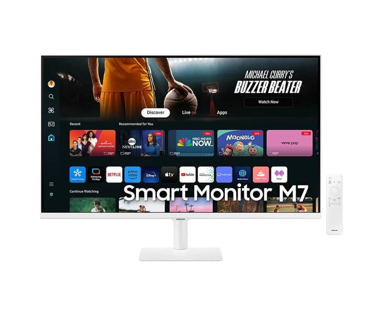 Samsung M7 M70D 32" 4 Ms 60 Hz (Hdmi+Usb +Usb-C) 4K (3840 X 2160) Wifi+Bluetooth Smart Monitör Ls32Dm703Uuxuf ürün görseli
