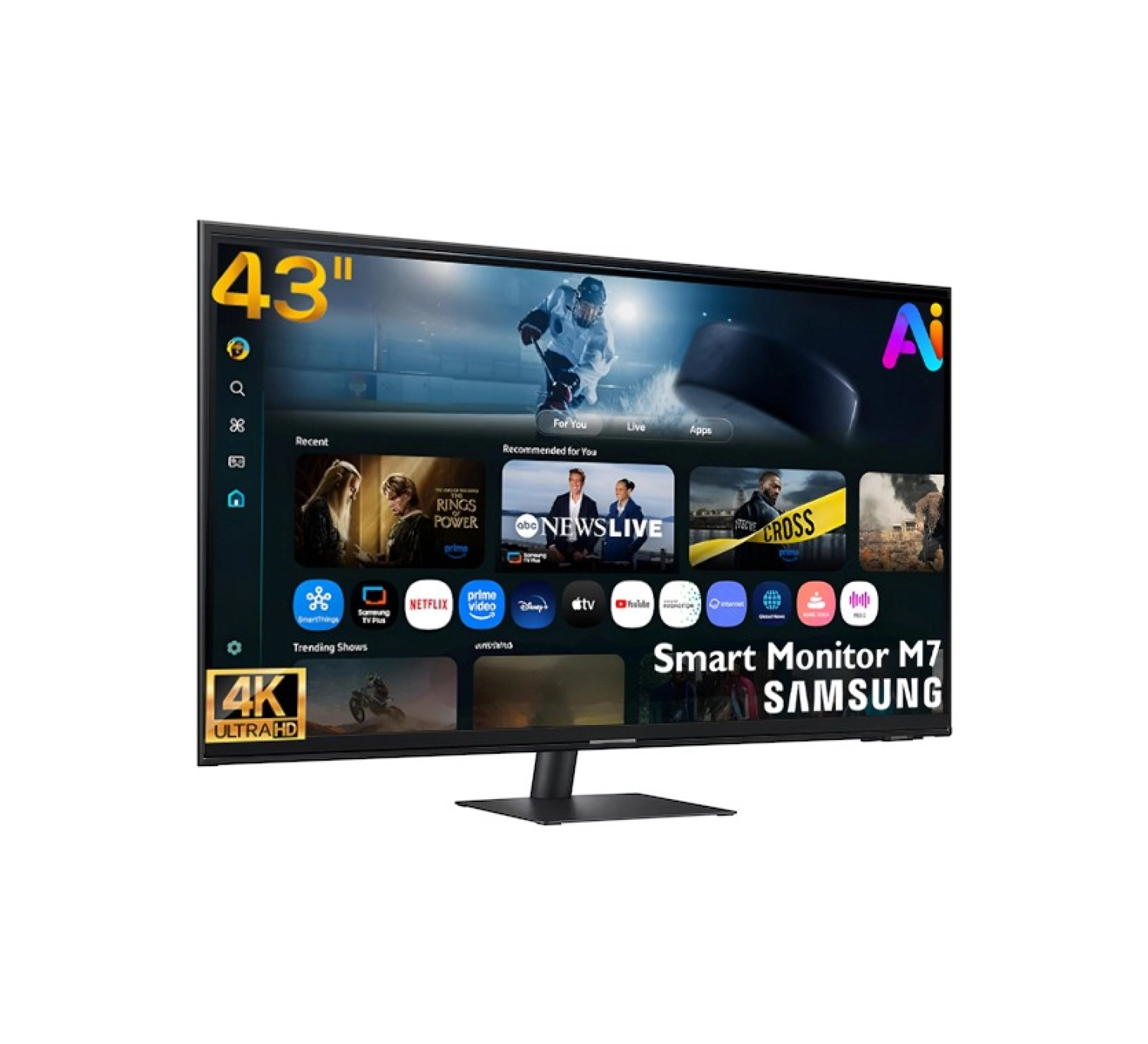 Samsung M7 M70F 43" 4K 60Hz ( Usb+ Hdmi+Wi̇fi̇+Bluetooth) Yapay Zeka Destekli Akıllı Tv Plus Smart Monitör Ls43Fm700Uuxuf - Görsel 2