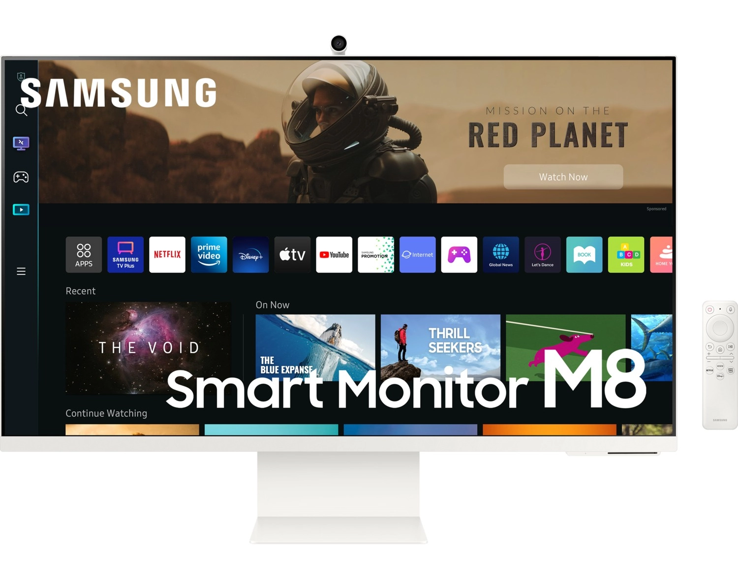Samsung M8 Serisi Ls32Bm801Uuxuf Uhd 32” Dahili Kameralı Akıllı Monitör Beyaz ürün görseli