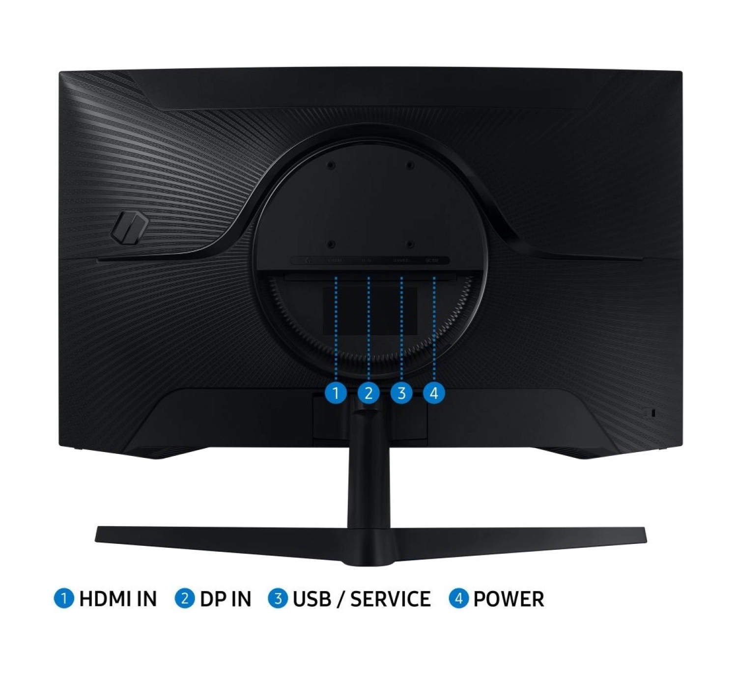 Samsung Odyssey G5 27" 1Ms 165Hz Va Wqhd (Display Port+Hdmi) Freesync Premium Curve Monitör Ls27Ag550Euxuf - Görsel 5