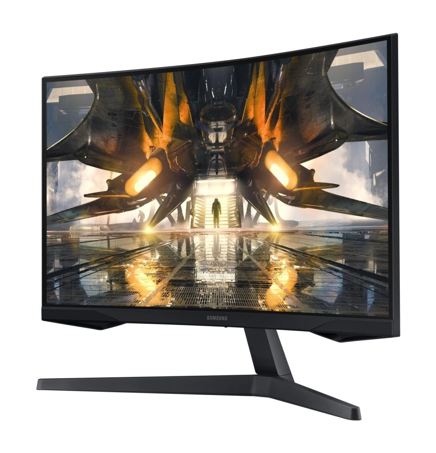 Samsung Odyssey G5 27" 1Ms 165Hz Va Wqhd (Display Port+Hdmi) Freesync Premium Curve Monitör Ls27Ag550Euxuf - Görsel 2