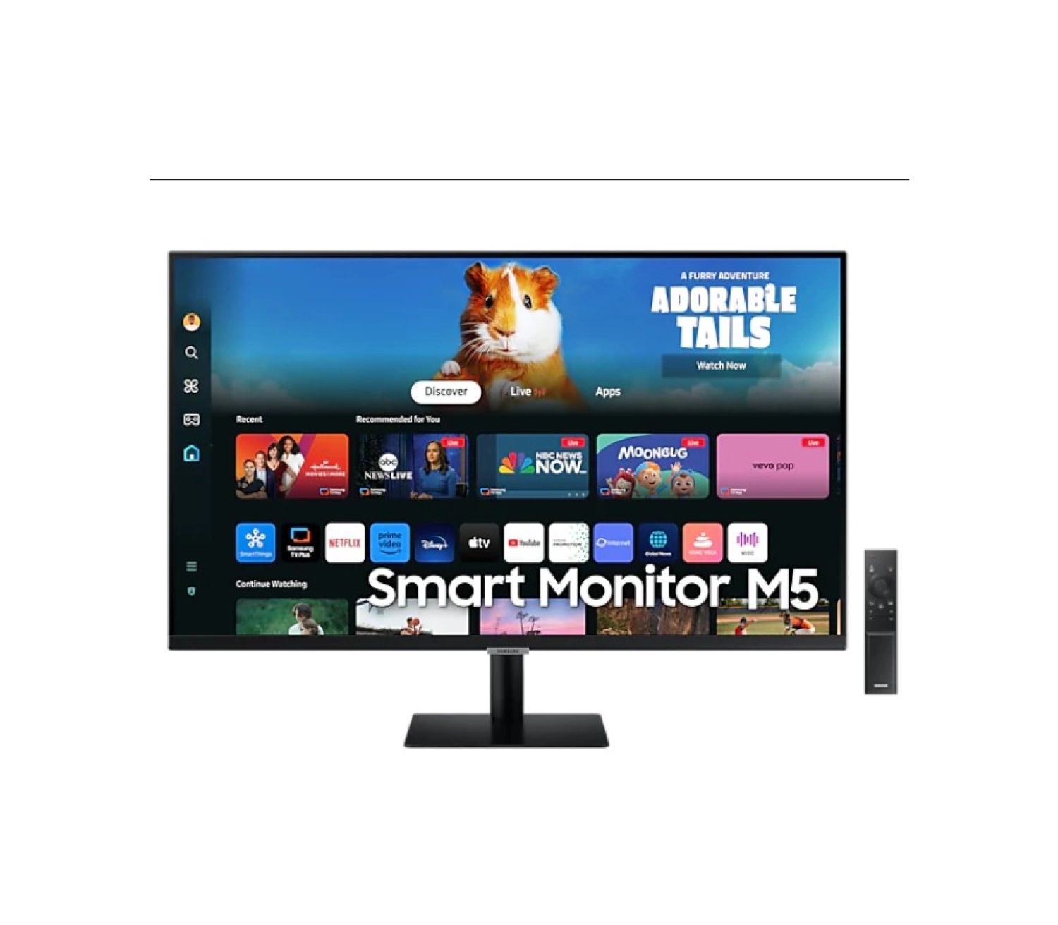 Samsung Odyssey M5 Ls27Dm500Euxuf 27" 4 Ms 60 Hz Full Hd Va Led Akıllı Monitör ürün görseli