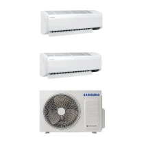 Samsung Wind Free Aj050Txj2Kh/Ea 12+12 Iç 5 Kw Dış Ünite 18000 Btu 1+2 Multi inverter Duvar Tipi Klima