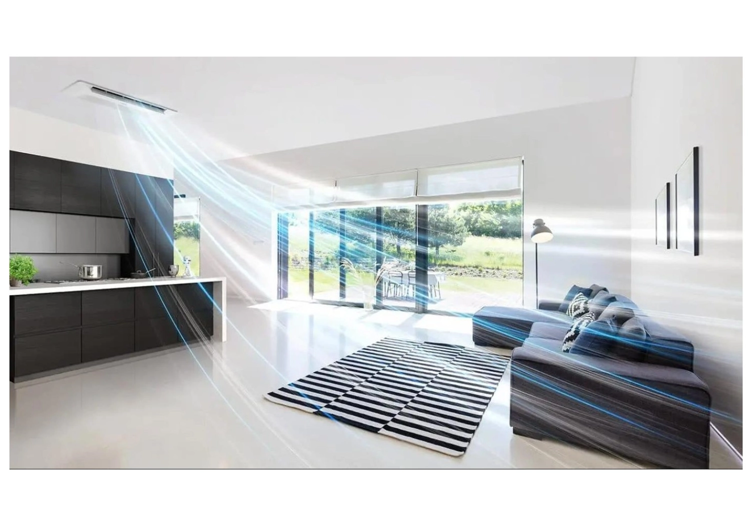 Samsung Wind Free (Aj050Txj2Kh/Ea) 2X9000 Btu Iç 5,2 Kw Dış Ünite A 10200 Btu 1+2 Sistem Multi inverter Duvar Tipi Klima - Görsel 2