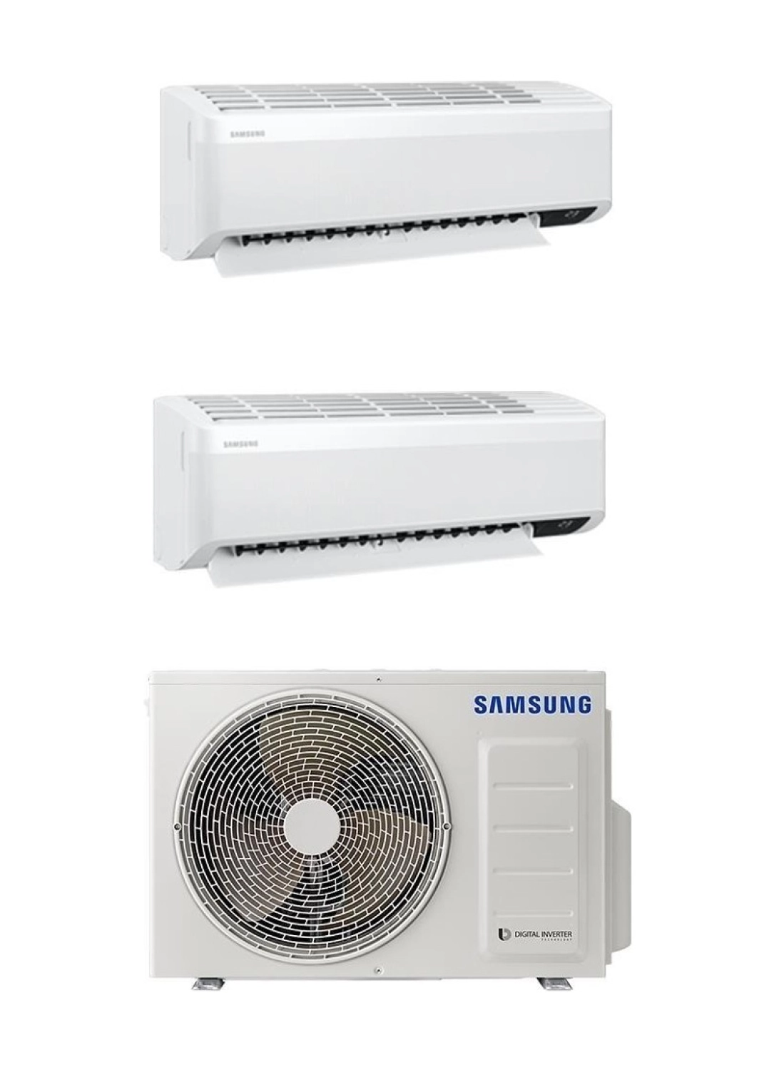 Samsung Wind Free (Aj050Txj2Kh/Ea) 9+12 Btu Iç 5,2 Kw Dış Ünite A 12000 Btu 1+2 Sistem Multi inverter Duvar Tipi Klima ürün görseli