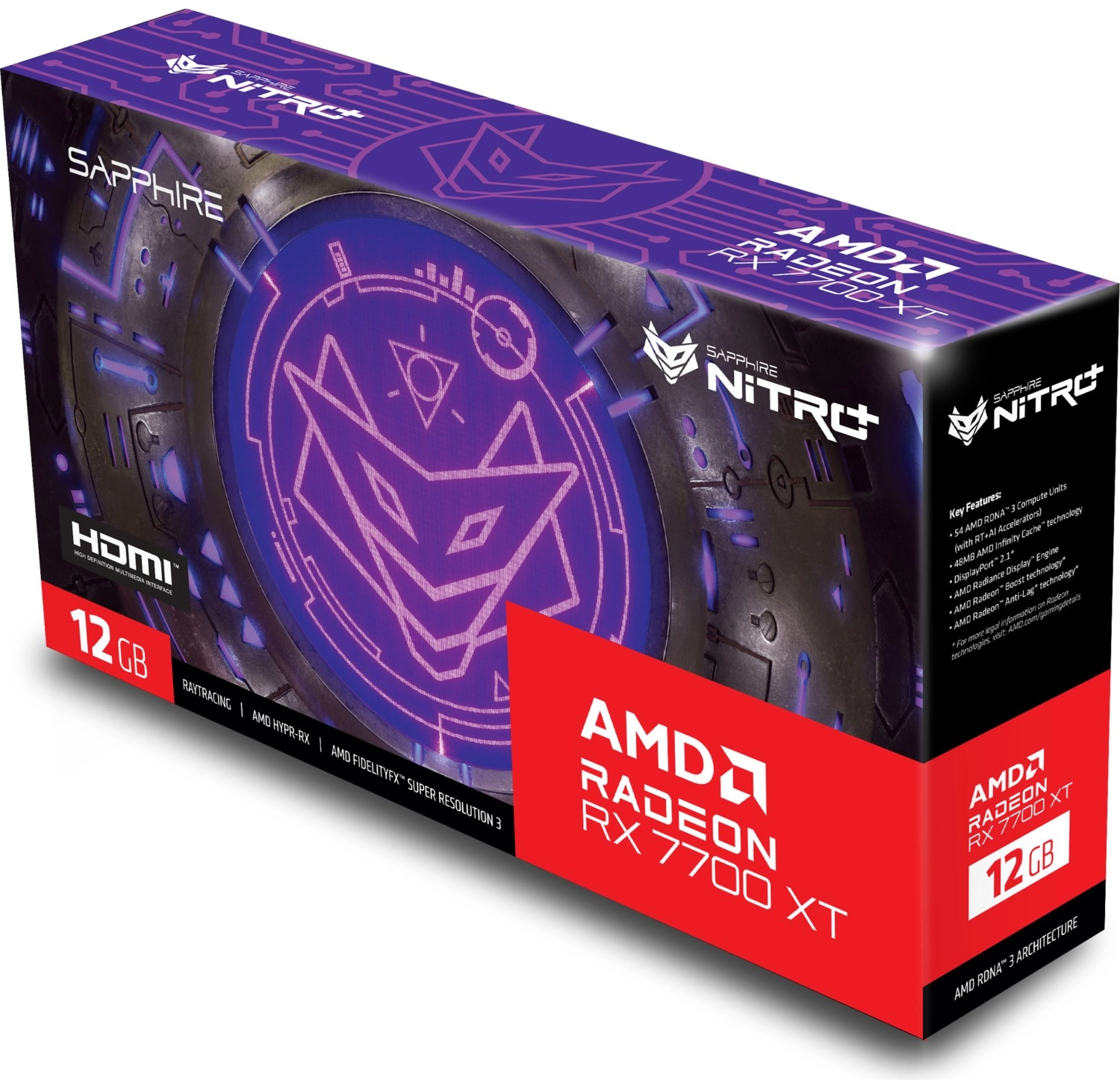 Sapphire Rx 7700 Xt Nitro+ Gaming Oc Amd 12Gb Gddr6 Ekran Kartı 11335-02-20G - Görsel 2