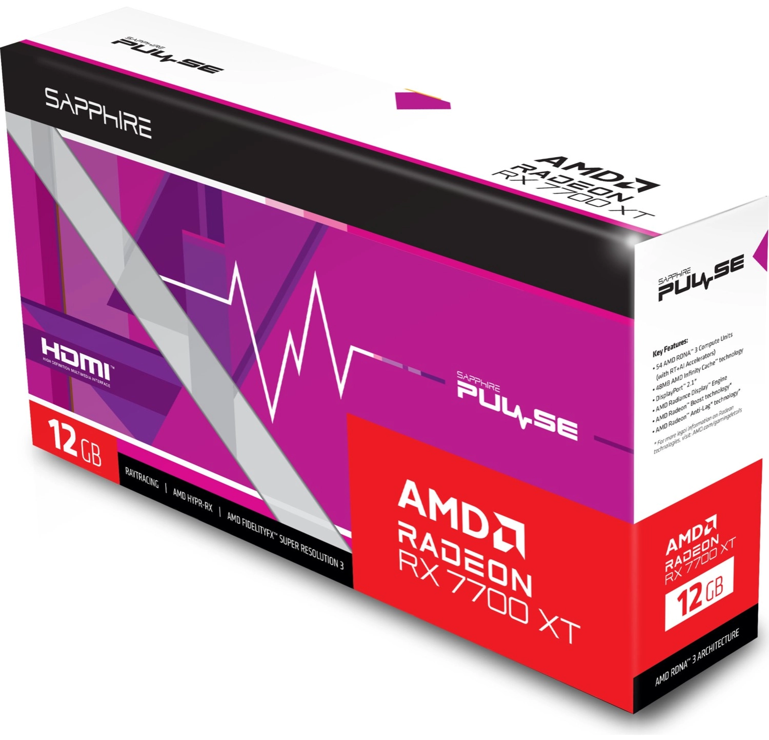 Sapphire Rx 7700 Xt Pulse Gaming Amd 12Gb Gddr6 Ekran Kartı 11335-04-20G - Görsel 2