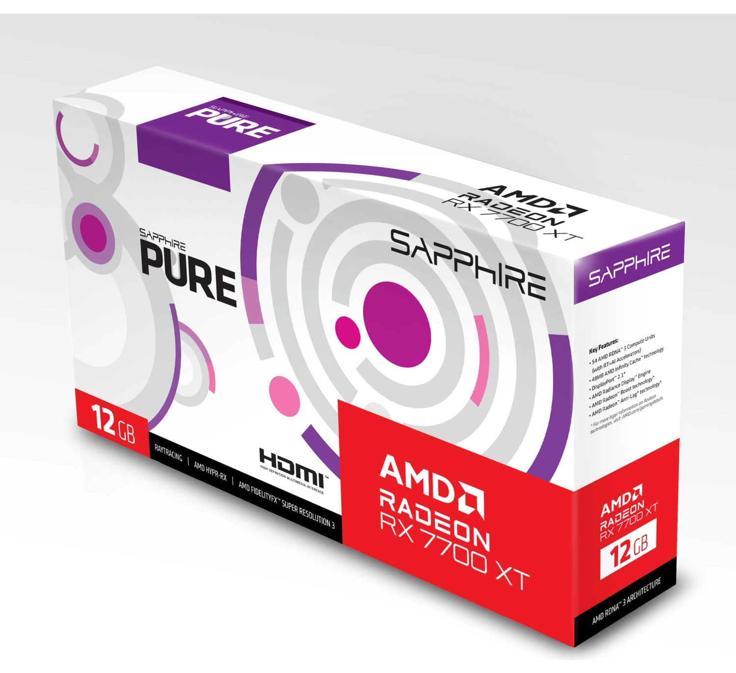 Sapphire Rx 7700 Xt Pure Gaming Oc Amd 12Gb Gddr6 Ekran Kartı 11335-03-20G - Görsel 2