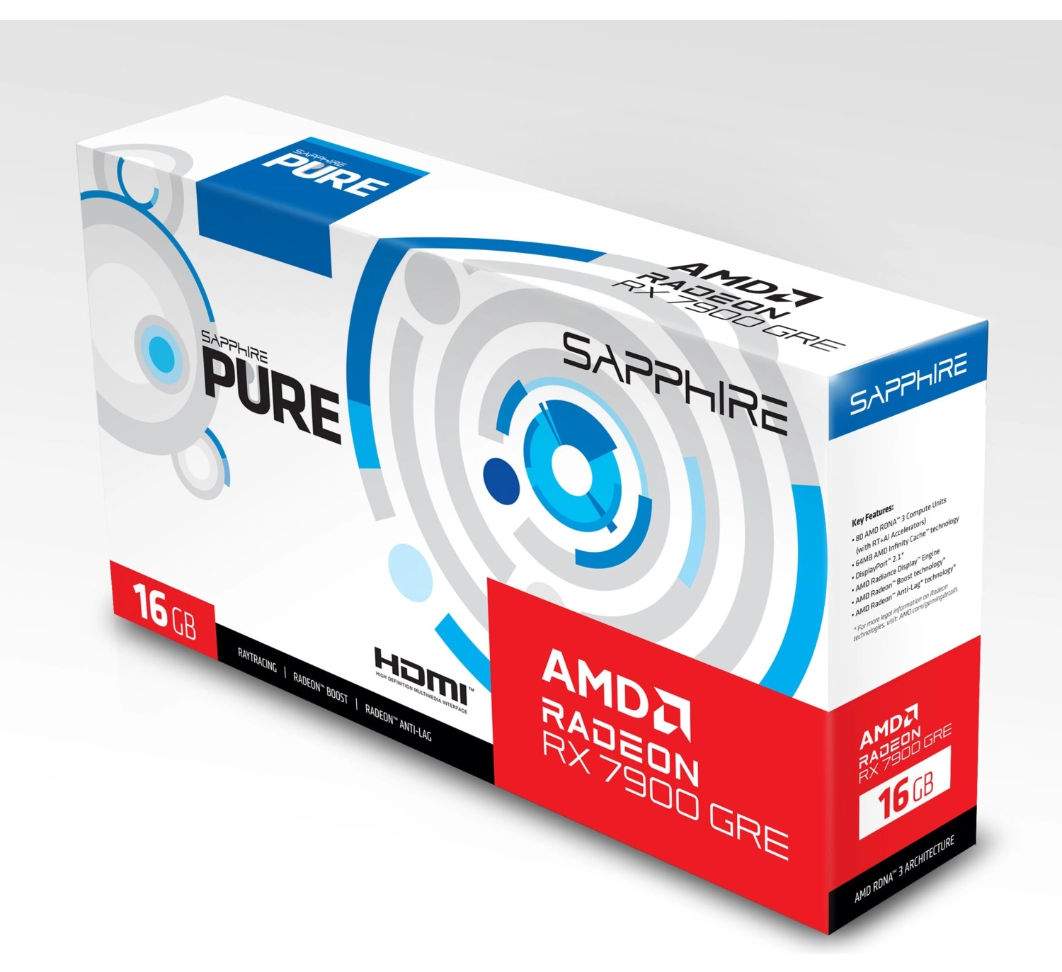 Sapphire Rx 7900 Gre Pure Amd 16Gb Gddr6 Ekran Kartı - Görsel 8