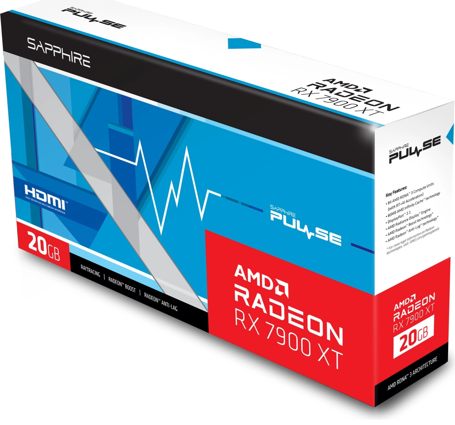 Sapphire Sapphıre Rx7900Xt Pulse Amd 20Gb Gddr6 Ekran Kartı 11323-02-20G ürün görseli
