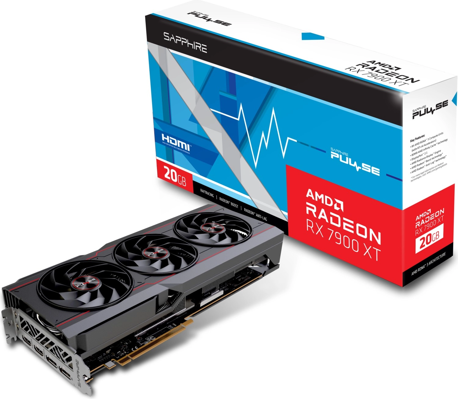 Sapphire Sapphıre Rx7900Xt Pulse Amd 20Gb Gddr6 Ekran Kartı 11323-02-20G - Görsel 2