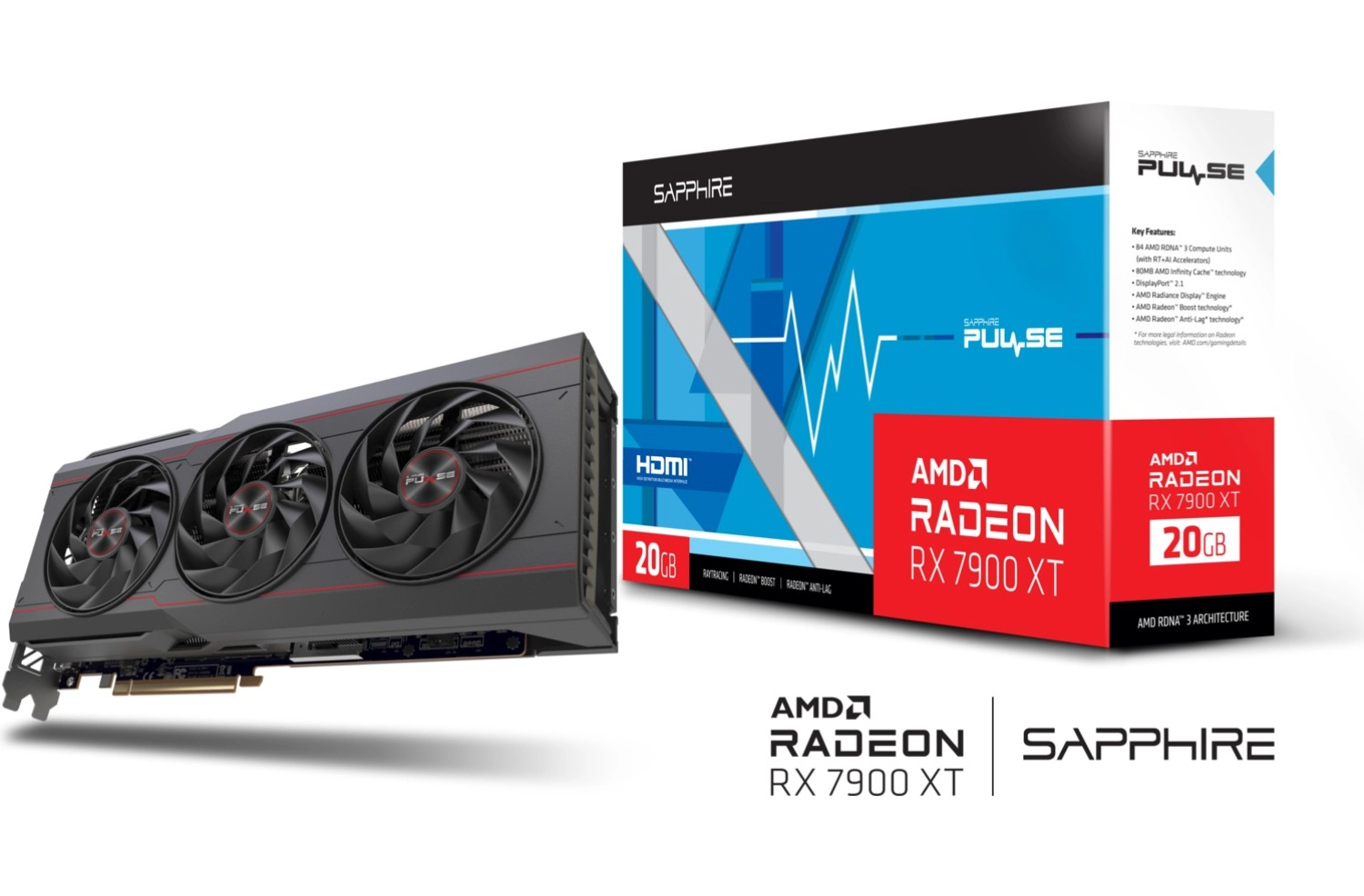 Sapphire Sapphıre Rx7900Xt Pulse Amd 20Gb Gddr6 Ekran Kartı 11323-02-20G - Görsel 3