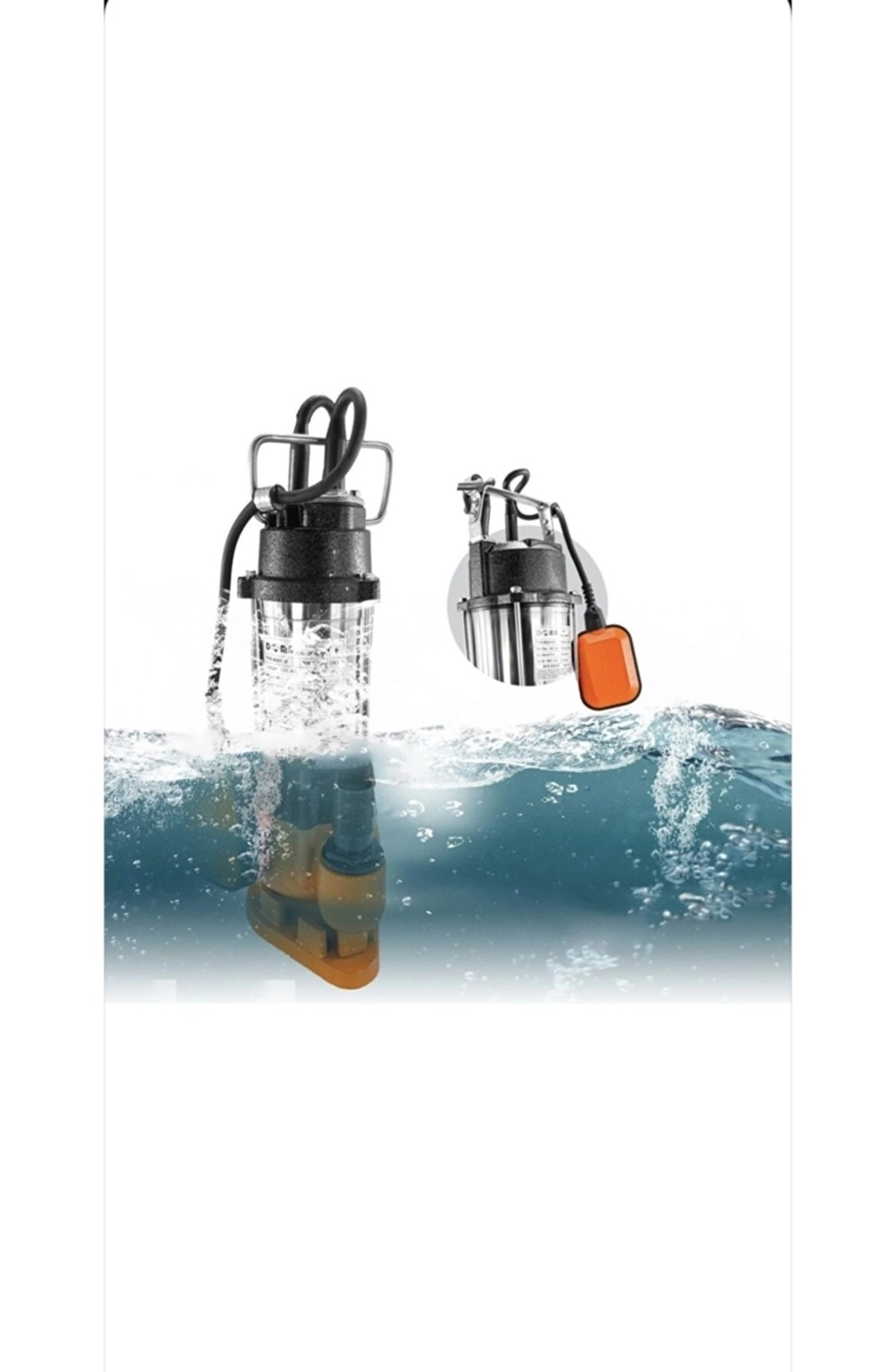 Schutzenger Alman 1.5Hp 550Df Drenaj Logar Atık Dalgıç Su Pompası Motoru - Bıçaklı Parçalayıcı Sc-550F - Görsel 2