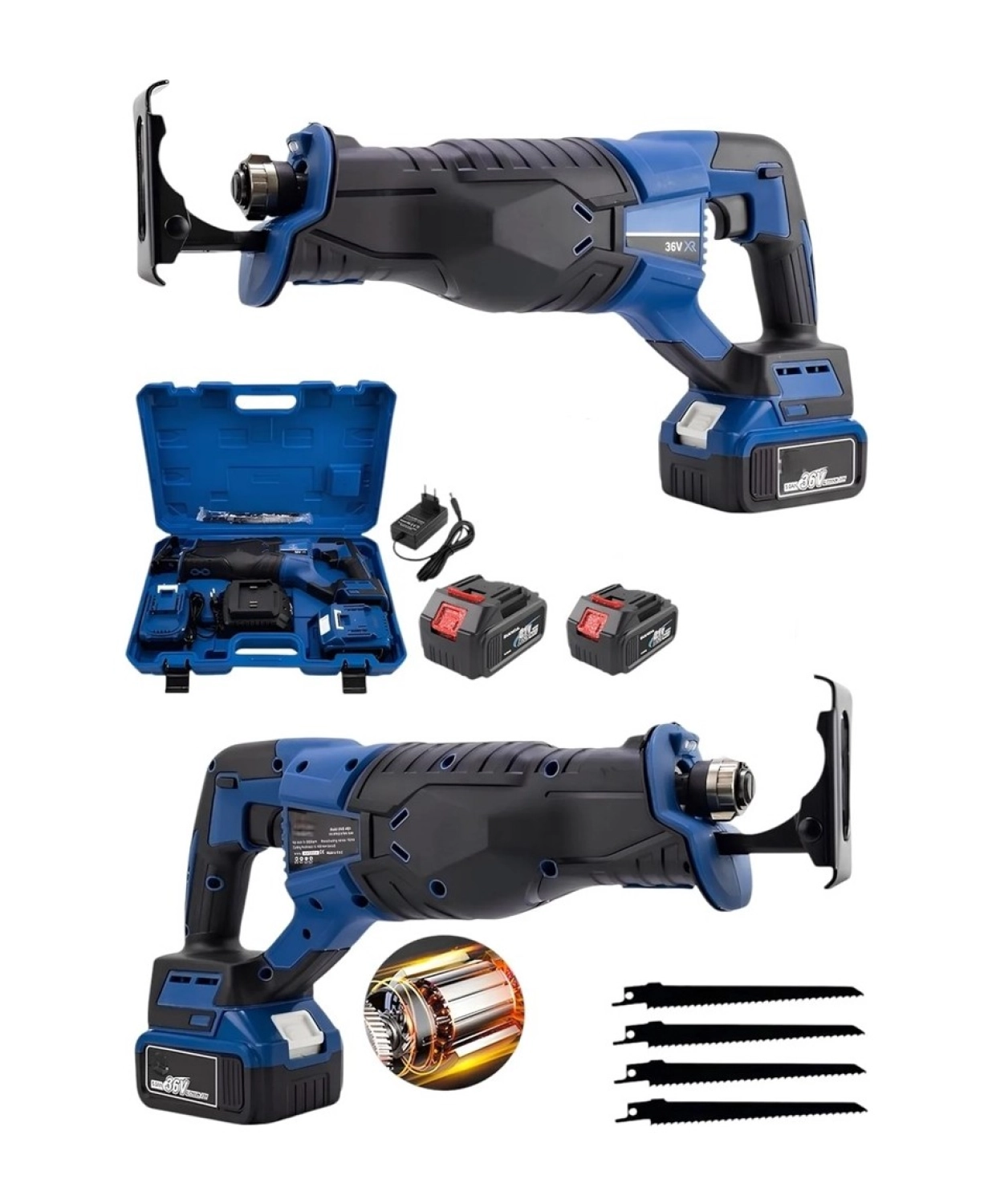 Schutzenger Alman 7 Serisi Şarjlı Tilki Kuyruğu Testeresi 4 Bıçaklı Kemik Kesim Vs Kömürsüz Pistonlu ürün görseli